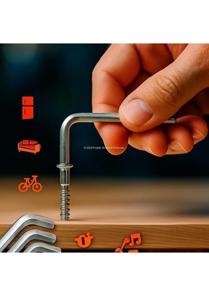 9 Parça Alyan Anahtar Seti – Çelik Malzeme, Ergonomik Tutucu, Uzun Ömürlü ve Çok Amaçlı Kullanım Için modelleri