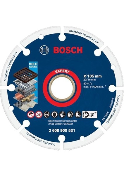 Professional 1x Expert Metal Wheel Kesici Diskler (Dökme Demir, Paslanmaz Çelik, Çelik, Demir Içermeyen Metalle, Ø 105 Mm, Aksesuar Küçük Avuç Taşlama Makinesi, Mermer Kesici) modelleri