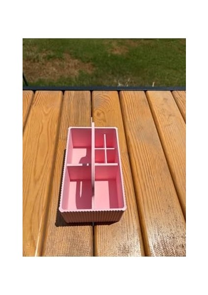 Çok Gözlü Masaüstü Organizer – Kalemlik ve Düzenleyici Kutu Pembe fiyatları