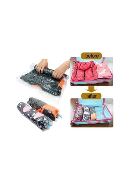 Vakum Hurcu-2 Adet Büyük Boy 80 cm x 100 cm Vakumlu Poşet Vakumlu Hurç Vakumlu Torba Yorgan Yastık Saklama Hurcu modelleri