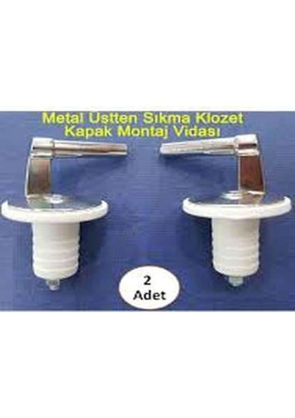 Metal Klozet Kapak Vidası Üstten Sıkmalı
