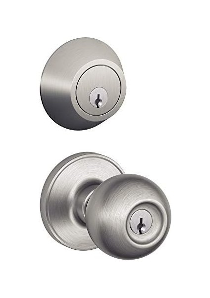 JC60 V Cna 630 Tek Silindir Anahtarlı Giriş Kilidi Sürgüsü, Paslanmaz Çelik