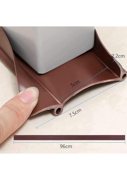 Kapı Alt Contası, 96CM Silikon Kapı Altı Süpürgesi, Ayarlanabilir Kapı Contası, Ses Yalıtımlı Hava Geçirmez Bant, Böcek, Hava ve Toz Girişini Engellemek Için Ideal fiyatları