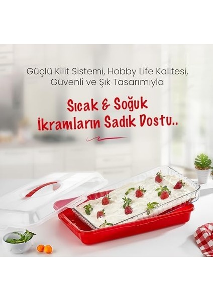 Life Dikdörtgen Börek Taşıma Kabı – Borcam Uyumlu, Sızdırmaz, Kilitli, Güvenli Taşıma ve Şık Sunum (Gri) modelleri