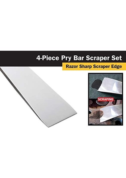 Titan 17005 Paslanmaz Çelik Çivi Demiri ve Kazıyıcı Seti, 17009