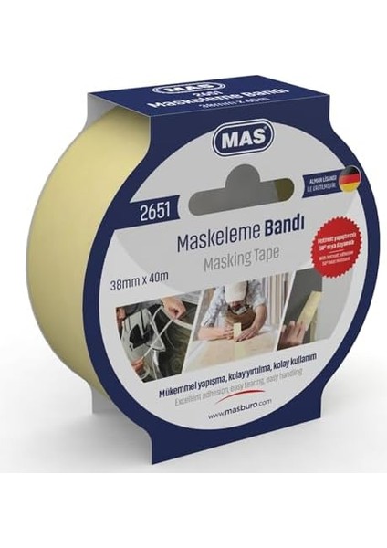 Krepe (Maskeleme) Bantı 38 mm x 40 M 2651