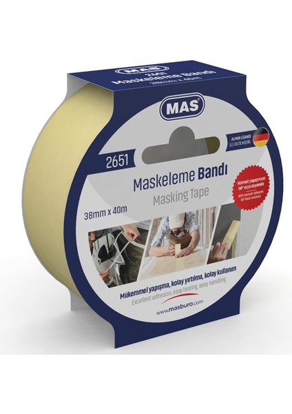 Krepe (Maskeleme) Bantı 38 mm x 40 M 2651 fiyatları