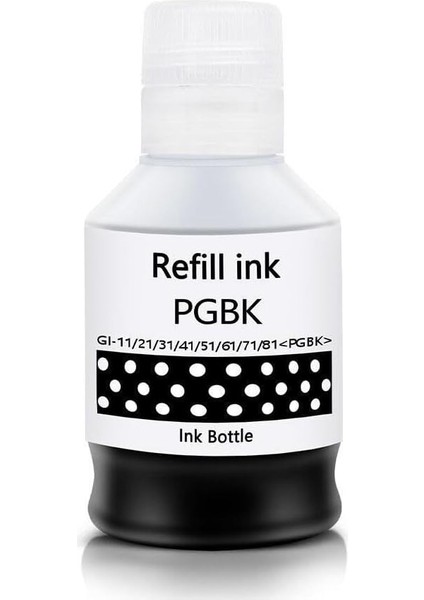 Uyumlu Gı-41 G1420 G2420 G2460 G3420 G3460 Siyah Muadil Mürekkep 135 ml