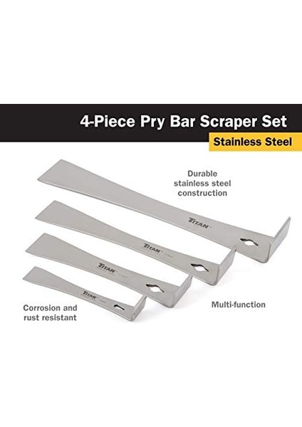 Titan 17005 Paslanmaz Çelik Çivi Demiri ve Kazıyıcı Seti, 17009 modelleri