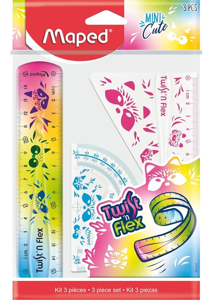 - Çizim Seti Twıst&apos;nflex Mını Cute- 3 Parçalı - Orijinal! 981828