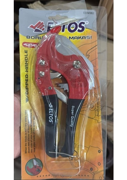 Boru Kesme Makası, 42 Mm, Cırcırlı, Paslanmaz Çelik Bıçak, Alüminyum Gövde, Tek Elle Çapaksız Kesim, EBM365, Su ve Gaz Tesisatı, Plastik, Kompozit Borular, Pprc, Pvc, Pex, Pe, Cpvc Uyumlu modelleri