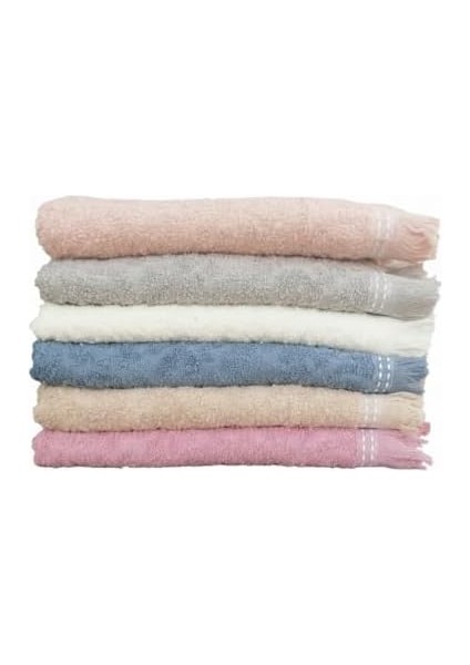 6&apos;lı Mutfak Havlusu Seti | 30X50 Cm, Süper Emici, Çabuk Kuruyan, Ekonomik Pamuklu Karışımı | Günlük Mutfak Işleri Için Ideal (Yavruağzı)