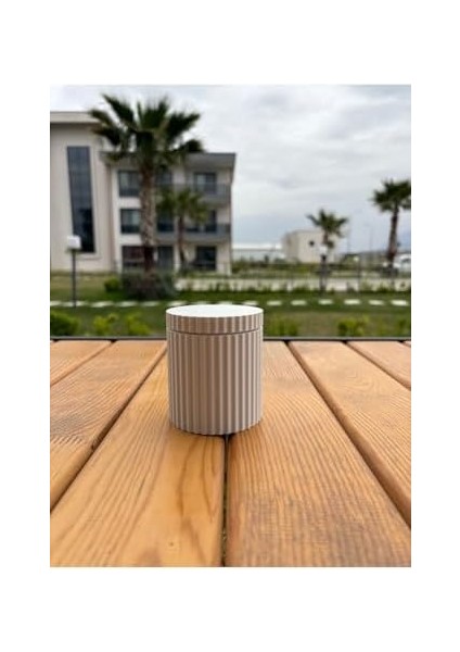 Silindir Makyaj Pamuğu Kutusu Beyaz modelleri