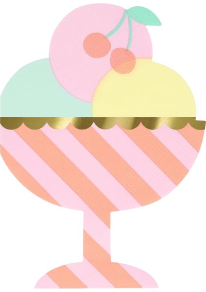 - Dondurma Peçeteler - 16 Adet