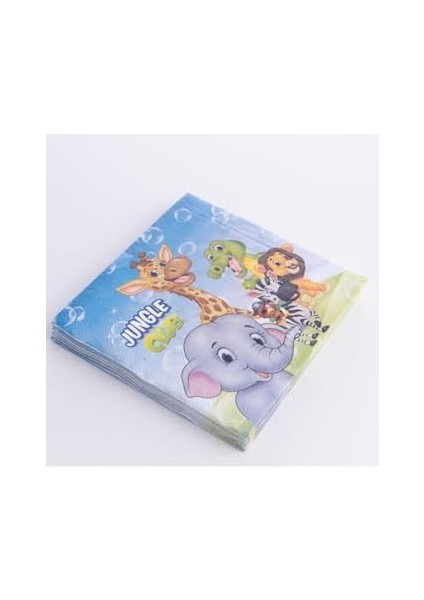 Jungle Club Temalı 20 Adet Peçete, 33X33 cm