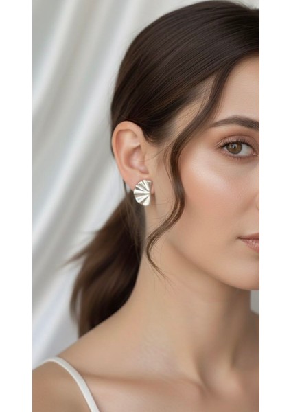 Fırfır Gümüş Renkli Küpe Çelik fiyatları