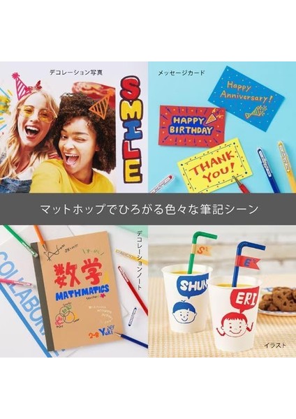 1.0 mm Parlak Jel Roller Kalem - 7 Adet Blisterli - Mattehop modelleri