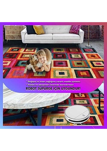 Dizayn Desenli Pamuk Tabanlı Yıkanabilen Kaydırmaz Antibakteriyel Salon Halısı 60X190 fiyatları