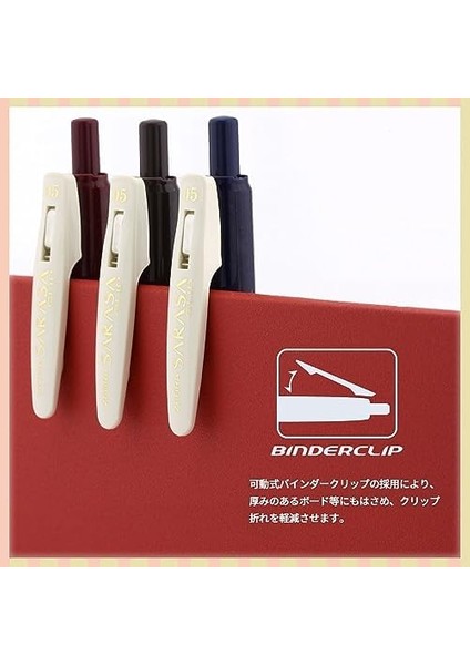 Sarasa Clip Seri 1 Set 0,5mm 5 Li Pet