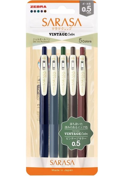 Sarasa Clip Seri 1 Set 0,5mm 5 Li Pet modelleri