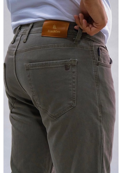 Erkek Regular Fit Rahat Kesim Esnek Likralı Örme Jeans