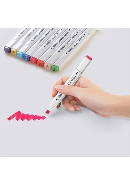 Çift Taraflı Marker Kalem Seti, Profesyonel Kutulu Keçeli Kalem Seti, Çeşitli Renklerde Boya Markerlar, Sanatçılar ve Tasarımcılar Için Ideal (12 Parça) fiyatları