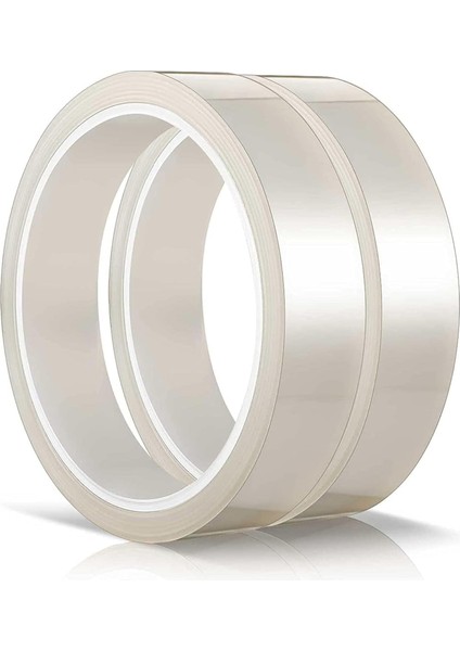 Isı Bandı, 2 Adet 20MMX33M Güçlü Yapışkanlı Şeffaf Isı Transfer Bandı, Sublimasyon Için Iz Bırakmayan ve Kolay Sıyrılan Isı Bandı, Elektronik Baskılı Devre Kartları ve Için