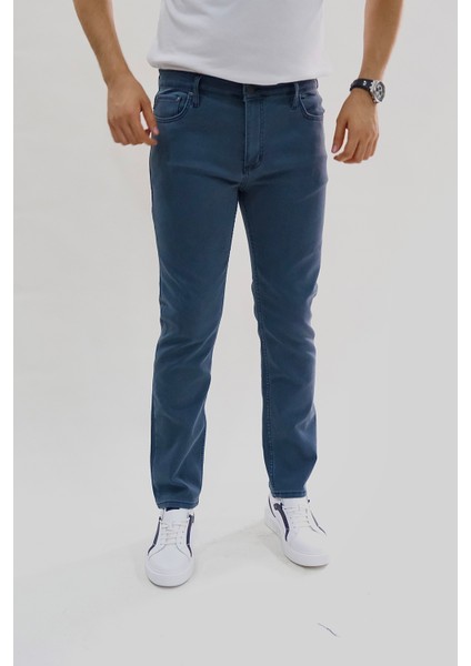 Erkek Regular Fit Rahat Kesim Esnek Likralı Örme Jeans