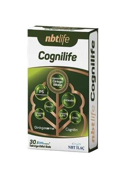 Nbtlife Cognilife Lipozomal Ginkgo Biloba Içeren 30 Dr Kapsül