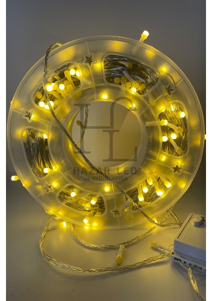 100 Metre 500 Ledli Gün Işığı Ip LED Işık IP20 Iç Mekan Fonksiyonlu Şeffaf Kablolu Dekoratif LED Işık Yılbaşı Süsü fiyatları