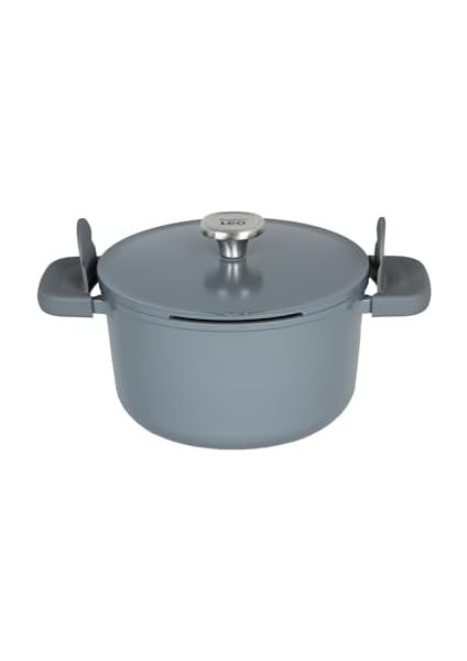 Kapaklı Yapışmaz Derin Tencere 24 cm ve Kızartma Tavası 24 cm Smoked Grey fiyatları