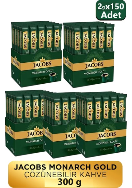 Monarch Gold 30'lu 2gr Çözülebilir Kahve x 5 Paket