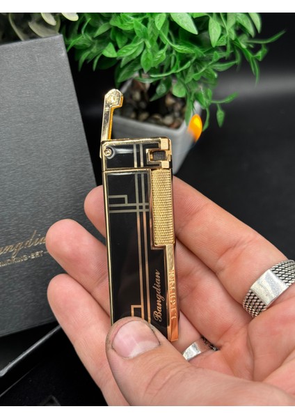 2025 Yan Sürgülü Gaz Çakmak | Taşlama Tekerlekli Torch Alev High-End Gazlı Koleksiyonluk Çakmak fiyatları