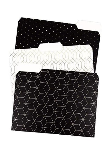 U Brands Fleuri Fashion Yelpaze Klasör 24&apos;lü Paket Modern, Klasik