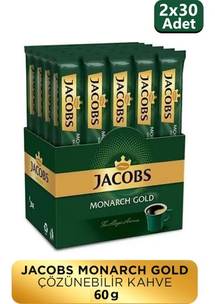 Monarch Gold 2 gr x 30'lu Adet Çözülebilir Kahve