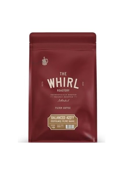 The Whırl Filtre Balanced 423°F Öğütülmüş 250 G