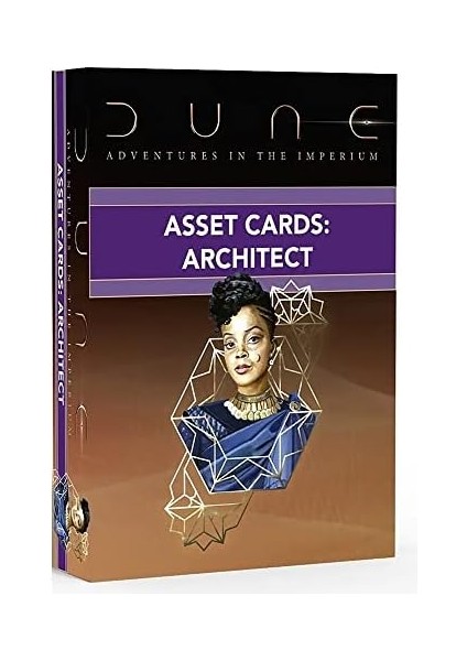 Modiphius Dune: Varlık Kartları - Mimar Genişletme Destesi - Imparatorluk Içinde Dune Adventures In The Imperium, 56 Kart Rpg Genişletme, Aksesuar Paketi, Her Kart Bir Bireysel Varlık Ayrıntısı, Rol Yapma Oyunu