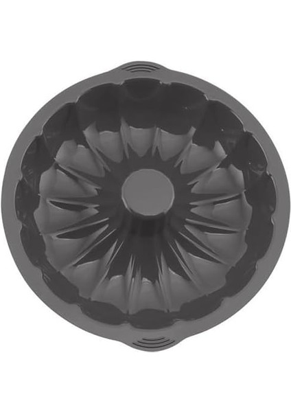 Silikon Kek Kalıbı, Yuvarlak Şekilli, 26 cm (Siyah)