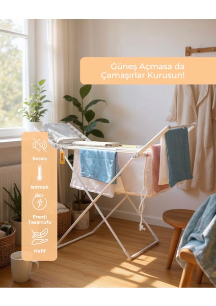 Elektrikli Isıtıcılı Çamaşır Kurutma Askılığı modelleri