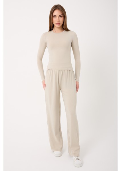 Ultra Soft Penye Modal Yuvarlak Yaka Bluz modelleri