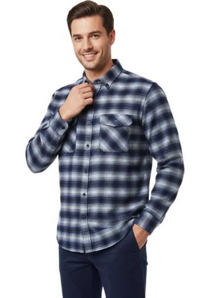 Erkek Kışlık Çift Cep Kapaklı Gömlek BGL-ST04933 fiyatları