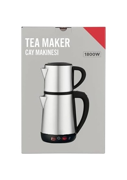 Crwn Elektrikli Çay Makinesi Çelik Çaydanlık Takımı Su Isıtıcı Türk Çayı 1800W modelleri