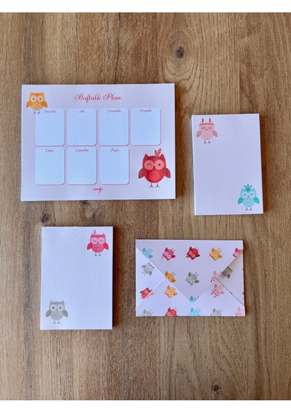 Planlayıcı Set Desenli 50 Yp. + Zarf fiyatları