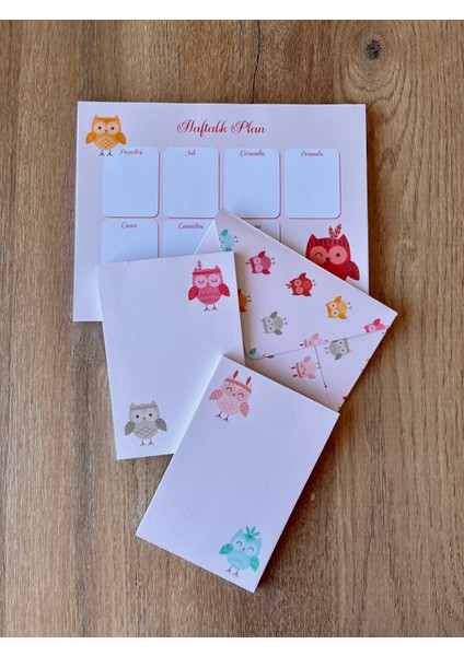 Planlayıcı Set Desenli 50 Yp. + Zarf modelleri