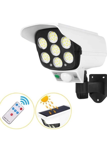 Solar Bahçe Aydınlatması Hareket Sensörlü Uzaktan Kumandalı Kamera Görünüml - BI001V-4YUQP modelleri
