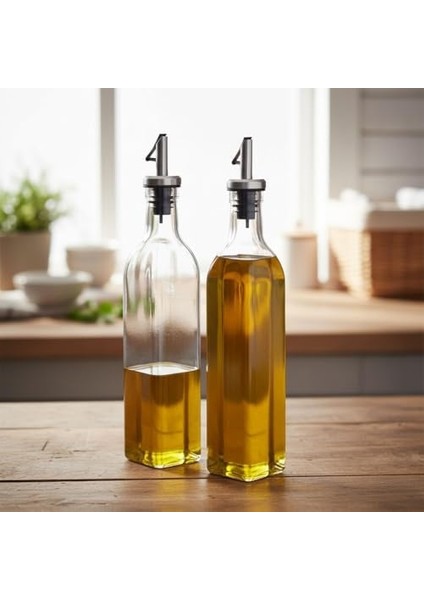 2&apos;li Cam Yağlık Sirkelik Seti - Otomatik Açılan Paslanmaz Çelik Kapaklı ve Akıtmaz Özel Ağızlı, 500 Ml, Cam - Yağ, Sirke ve Soslar Için Paslanmaz Çelik Ağızlı ve Otomatik Kapaklı fiyatları