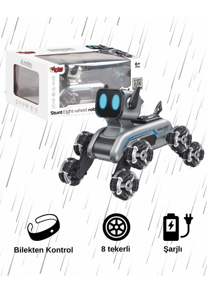 Bilekten Kontrol ve Uzaktan Kumandalı 8 Teker 2.4g Şarjlı Köpek Araba fiyatları