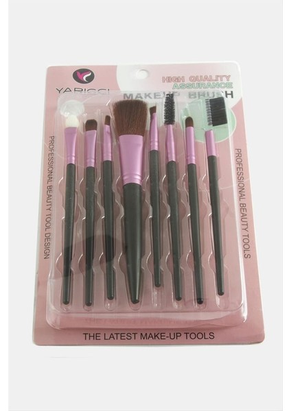 8 Parça Profesyonel Makyaj Fırça Seti – Yumuşak Kıllı, Göz & Yüz Makyajı Için Tam Set