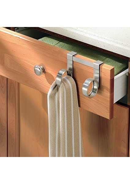 Havlu Askısı, Tezgah Altı Takılabilir Çelik,iki Bölmeli