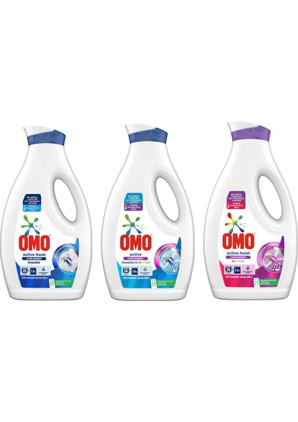 Sıvı Deterjan 1690 ml Beyazlar-Renkliler-Renkli&beyazlar 3 Lü Karma Paket
